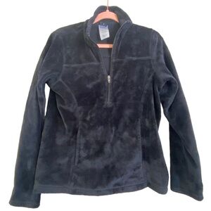 Patagonia Women’s Valor Fleece Fuzzy Soft Black Quarter Zip Jacket XS